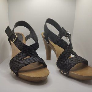 Nine West Women's size 7.5 Black Heel Sandal